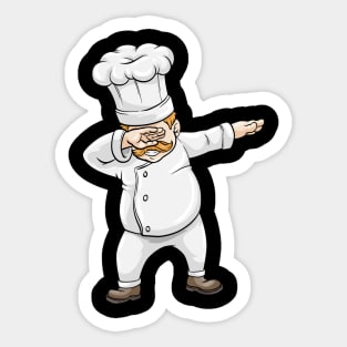 Funny cook is dancing - Dabbing Sticker